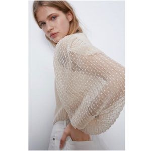 NWT Zara Combination Knit Sweater